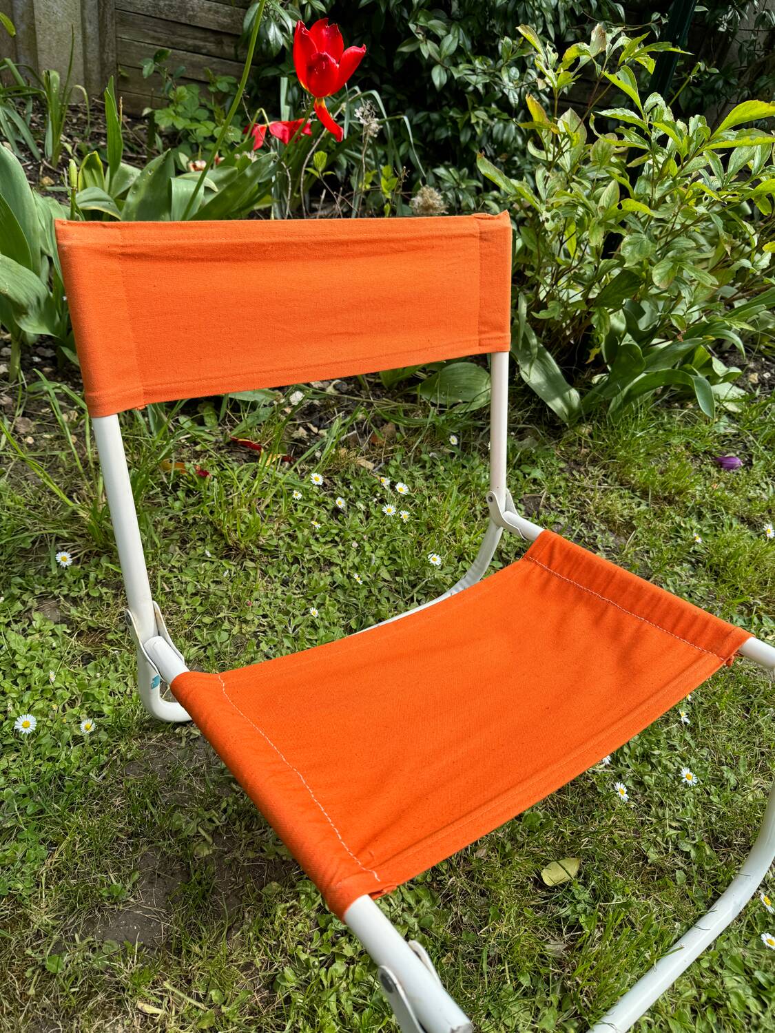 Vintage folding camping chair