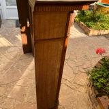 Wooden fireplace mantle