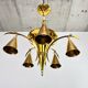 Lustre en laiton de la sécession viennoise par Dagobert Peche