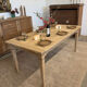 Extendable table in solid oak