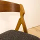 Set of 4 chairs model 1255 by Kjaernulf, 1960s.