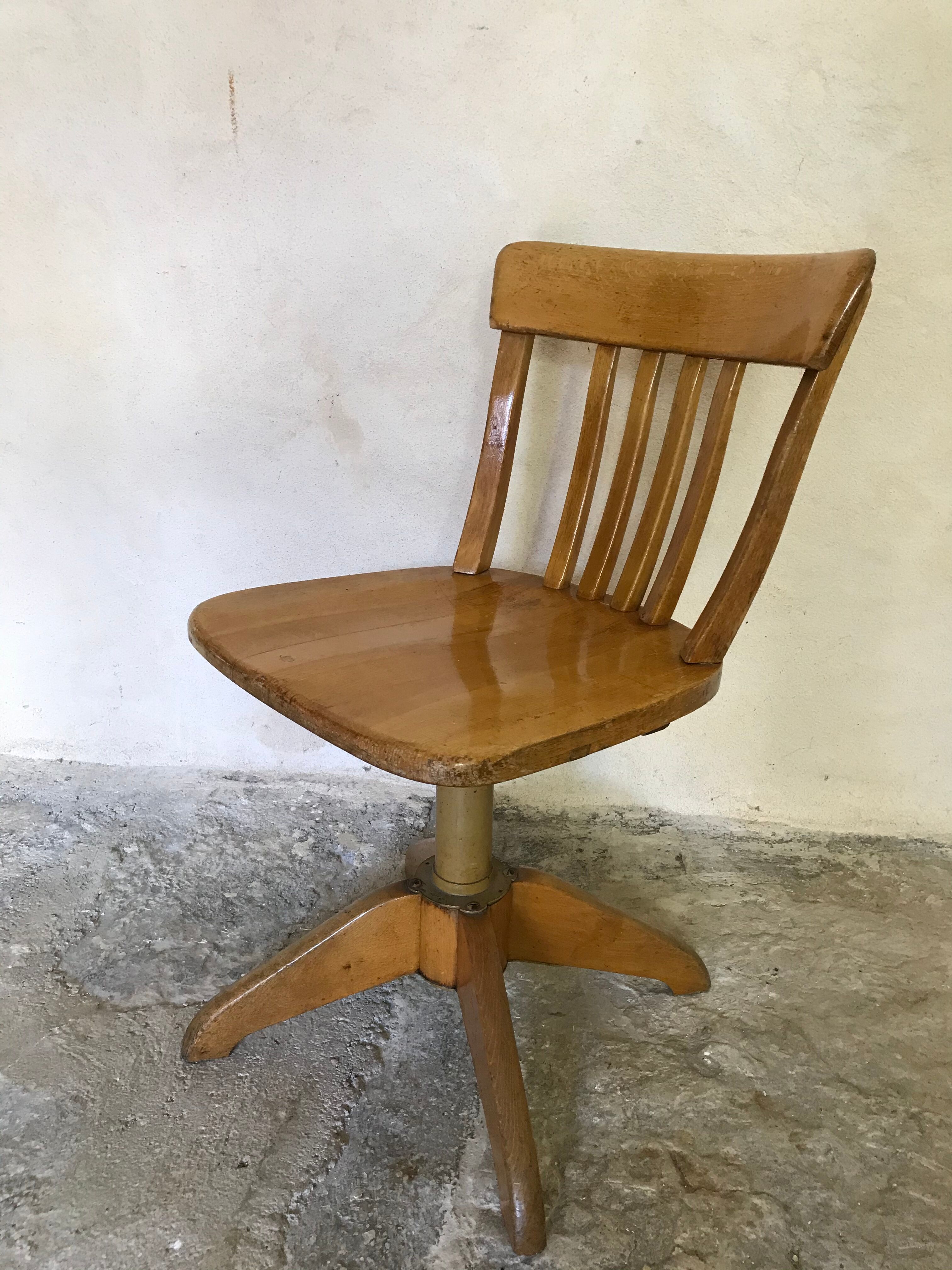 Mid-century Stoll vintage workshop chair