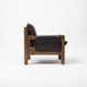 Pair of lounge chairs produced by TON in wood and brown leather, Czechoslovakia, 1990s