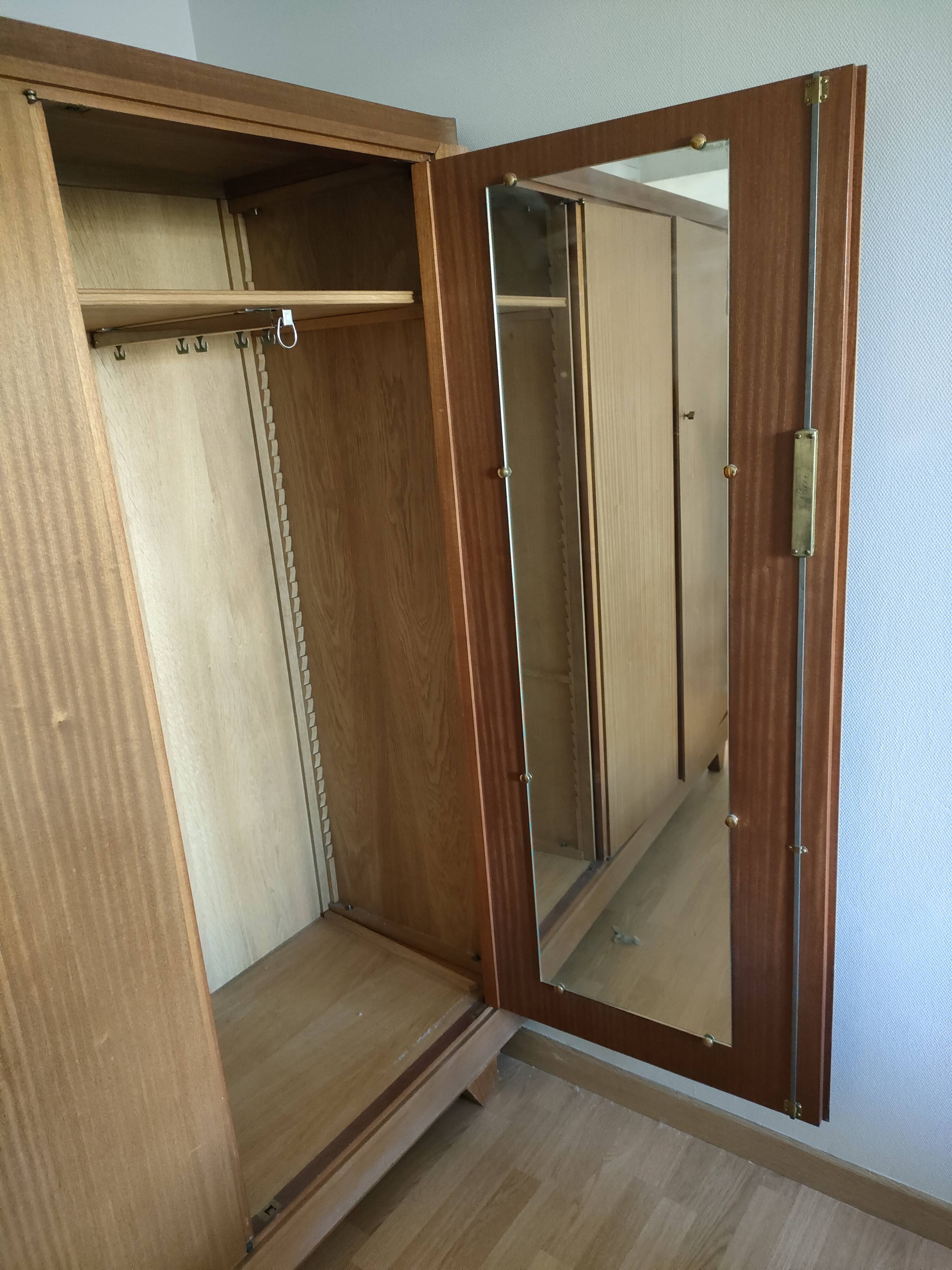 Vallin wardrobe and bedside table