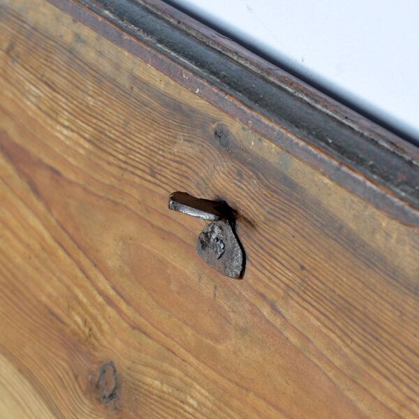 Coffre de mariage d'art populaire de 1849