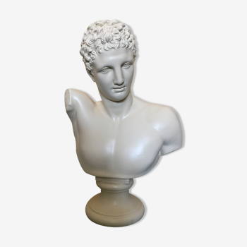 Buste d'Hermes en plâtre