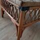 Rattan wood coffee table