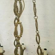 Empire style bronze chandelier Light fixture Palmette chandelier