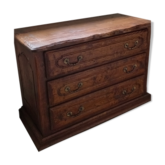 Solid oak chest of drawers