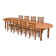 Large extendable table and its 8 chairs (8 feet - 6 metres)
