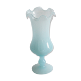 Blue opaline vase