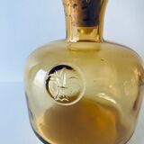 Vintage amber glass decanter