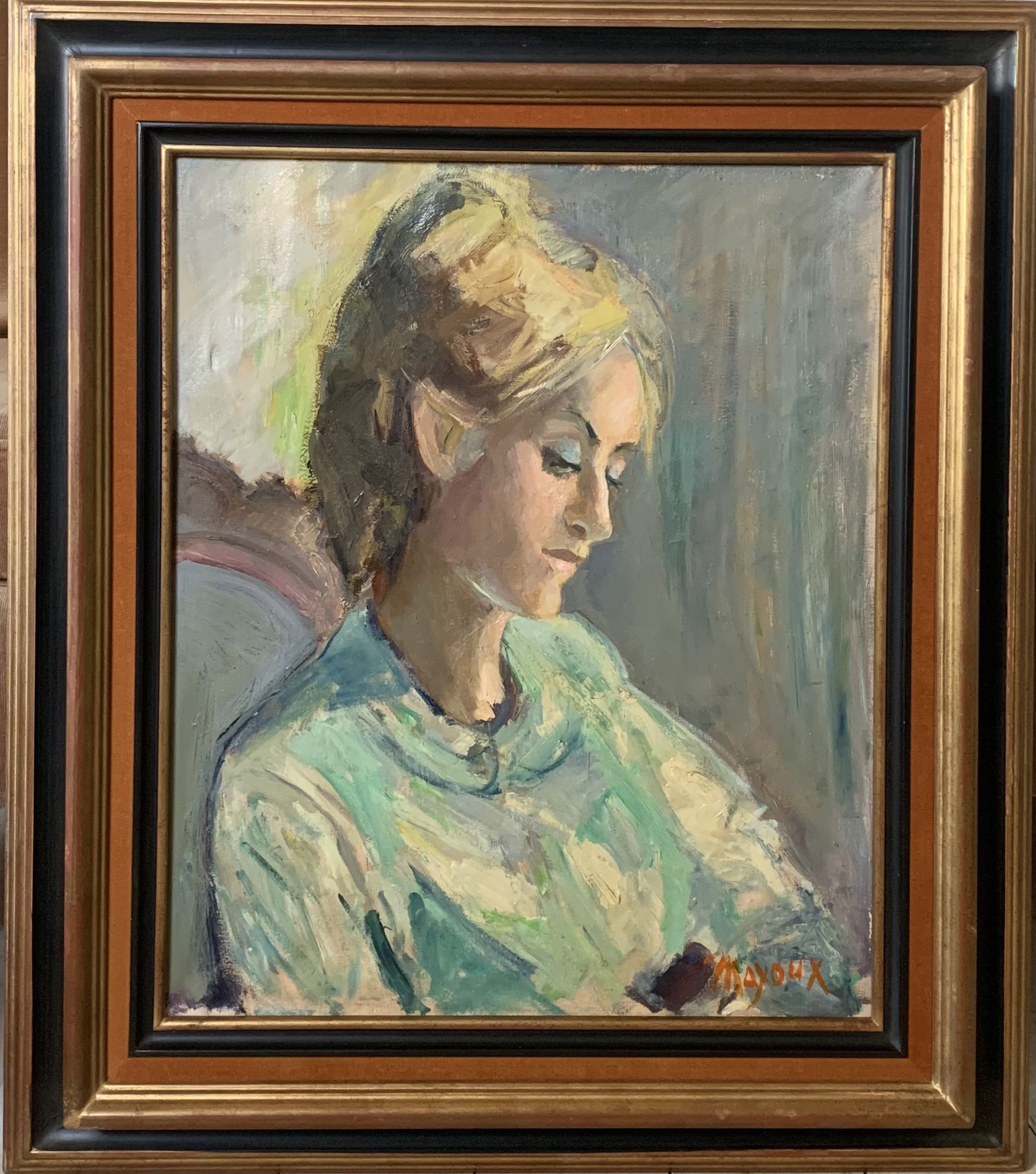 Painting Portrait of a woman oil on canvas