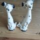 Paire de chiens dalmatiens vintage