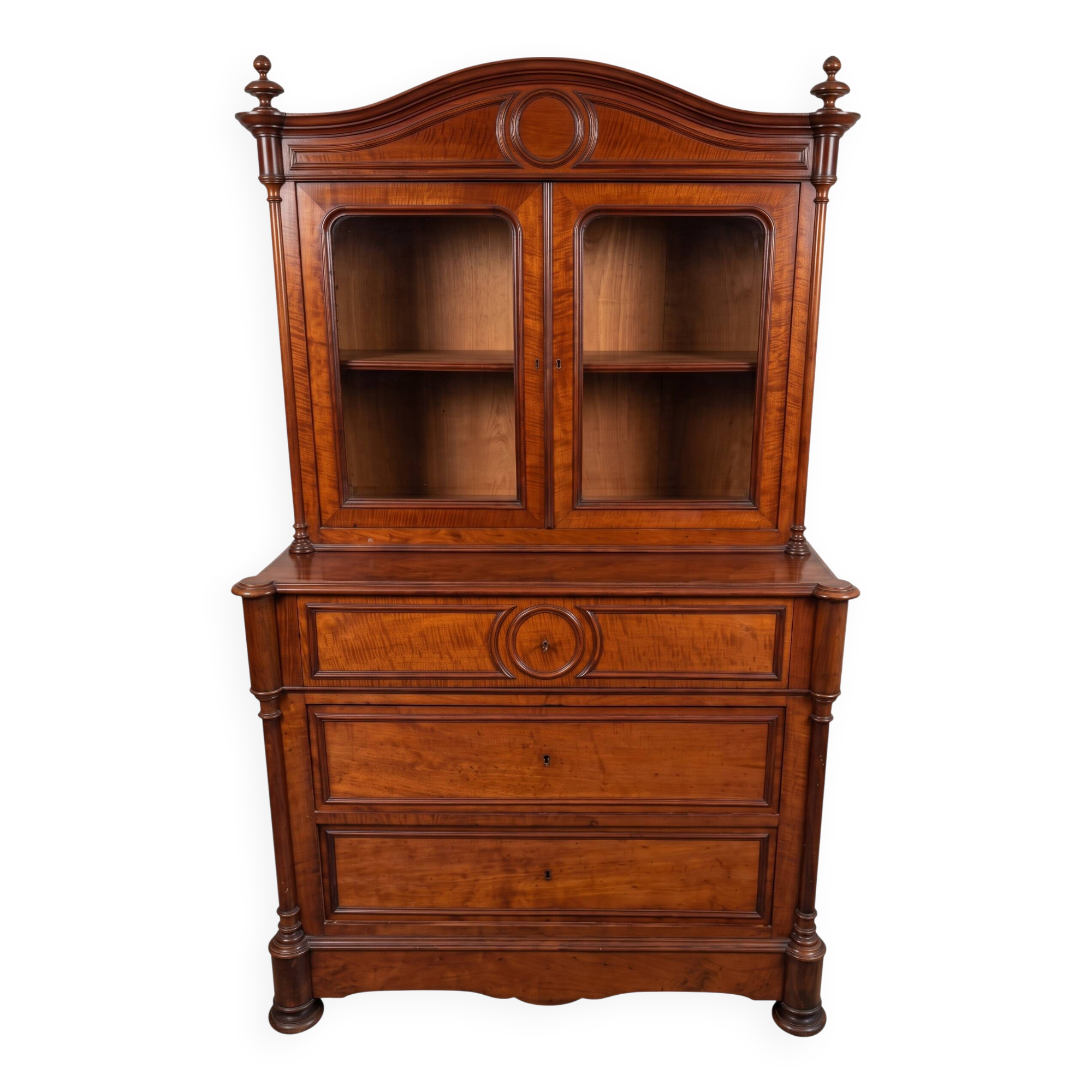 Louis Philippe XIX secretary bookcase in very good condition.