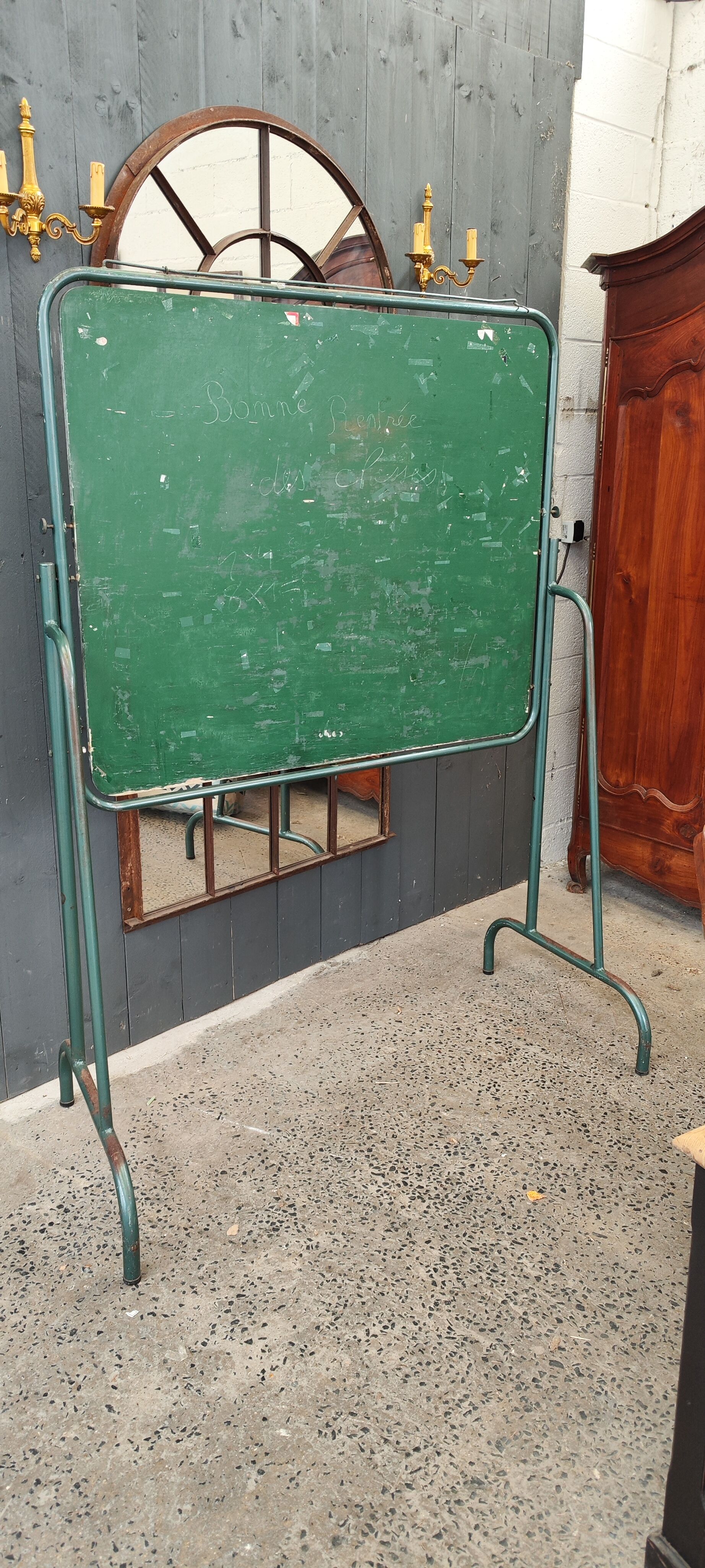 Large swivel school board with card holder