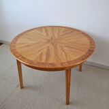 Art Deco Golden Elm Table, circa 1930