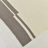 Kilim Gray Beige Ethnic Pattern Vintage Kilim Rug, 282x395Cm