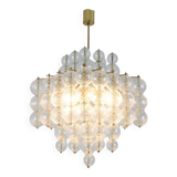 Chandelier in blown glass and gilded brass. 1970s. LS59391508H