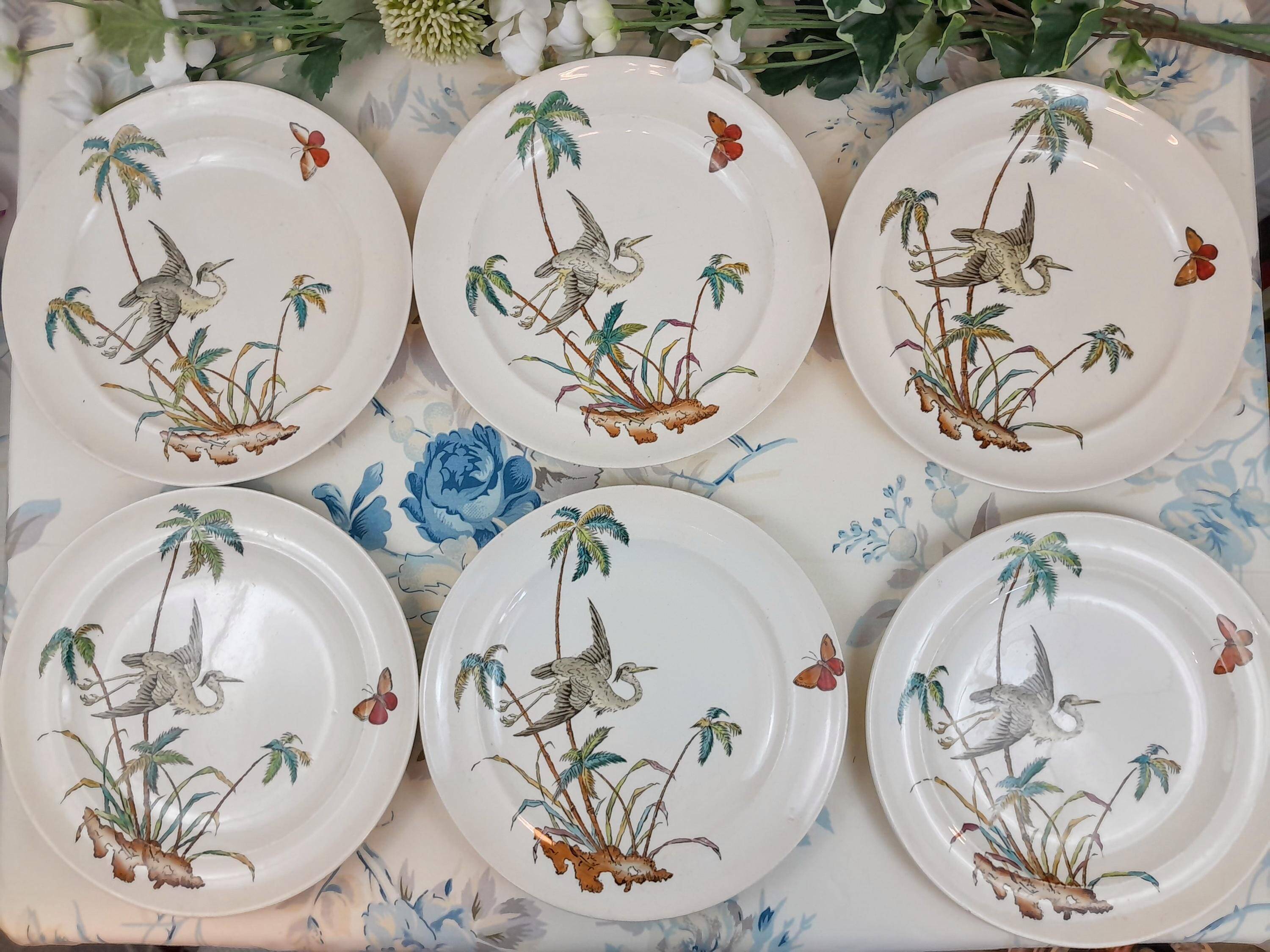 6 Palms Plate Egret Copeland