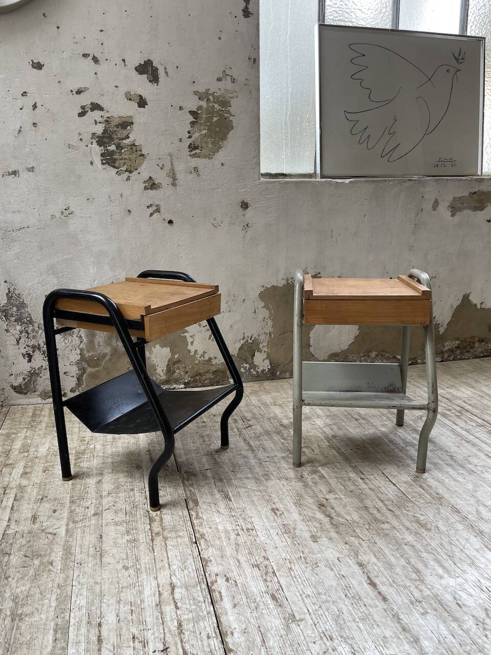 Paire de chevets Tubauto années 60