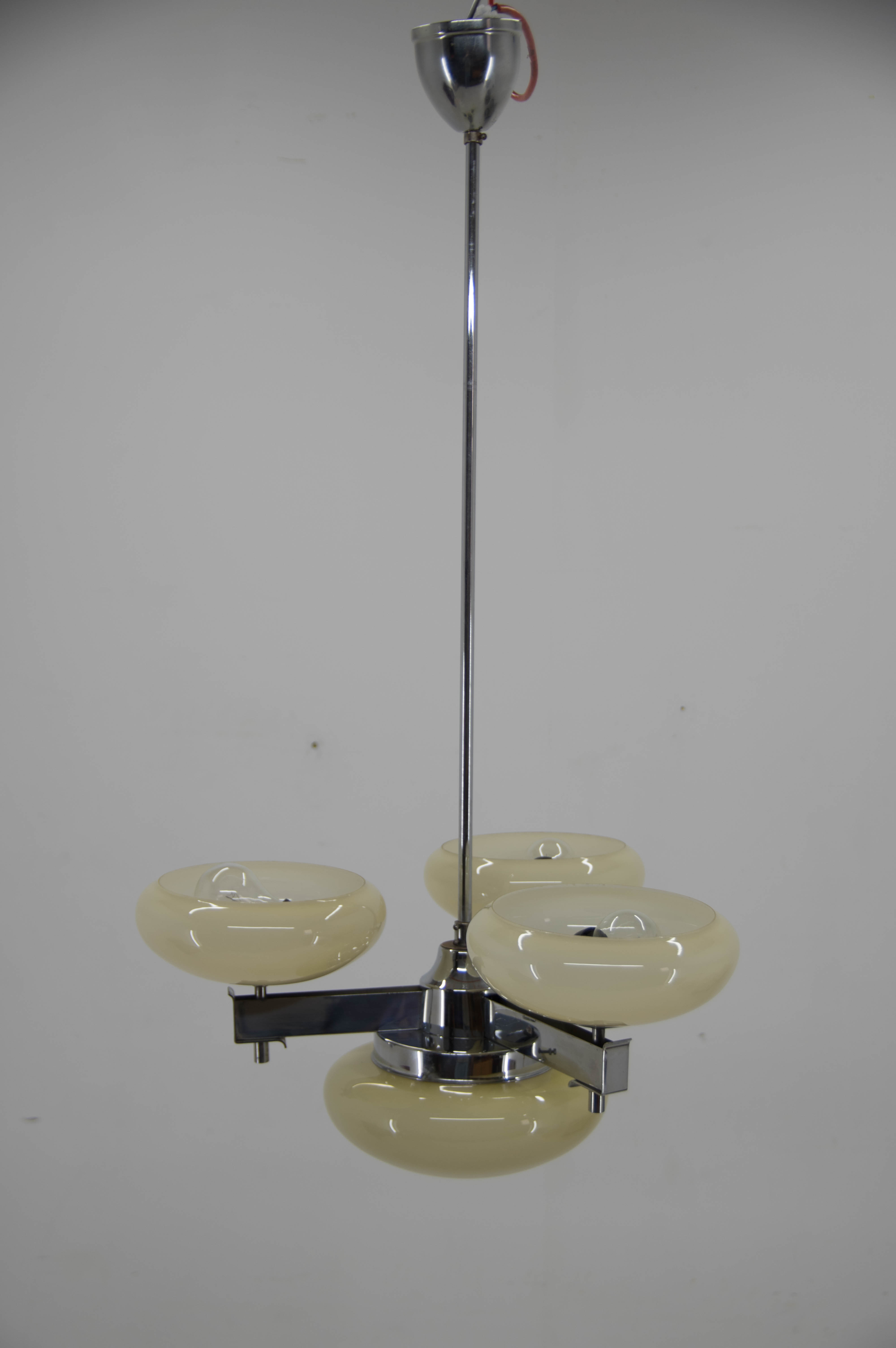 Art deco chandelier by zukov, 1940s