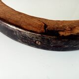 Miroir ancien brutaliste en fer forgé DLG Jean Touret