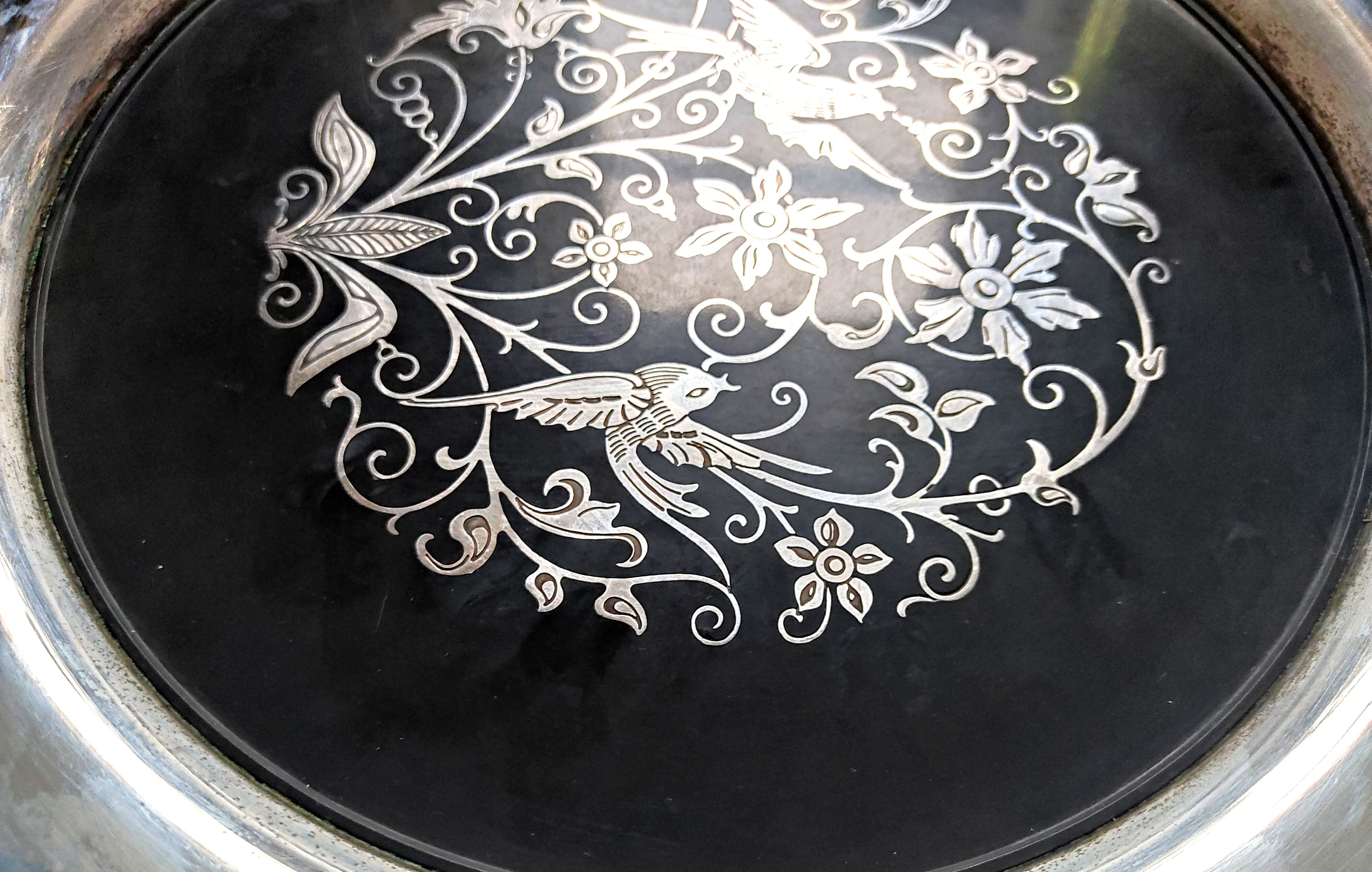 Plateau Métal argenté Oneida USA