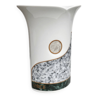 Hutschenreuther Vase IG BCE, Germany, 1990s, decorative porcelain, model 69