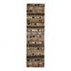1970s Turkish Oushak Handmade Wool Cotton Brown Kilim Runner Rug 114x452