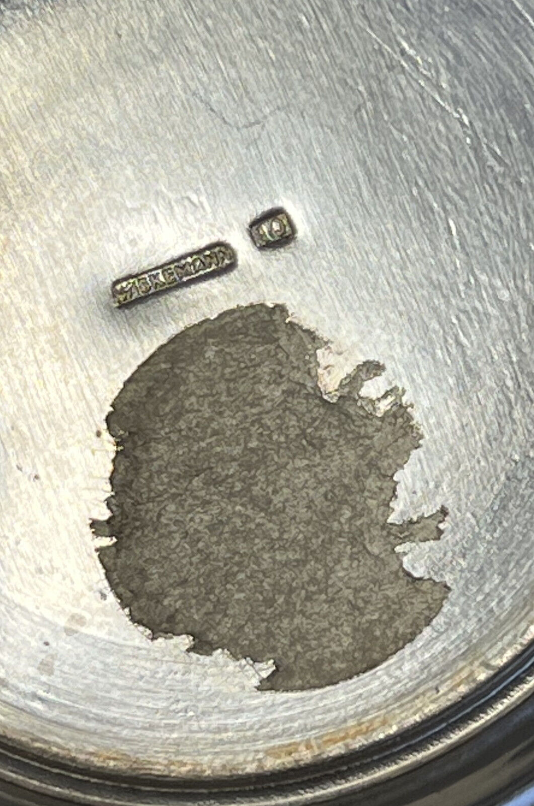 Two shaped pieces in silver-plated metal hallmarked circa 1900