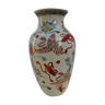 Vase in earthenware, Japanese décor