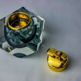 Grey Sommerso Lighter by Seguso, Murano, Italy, 1970