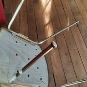 Fauteuil et chaise de bureau année 60 skaï