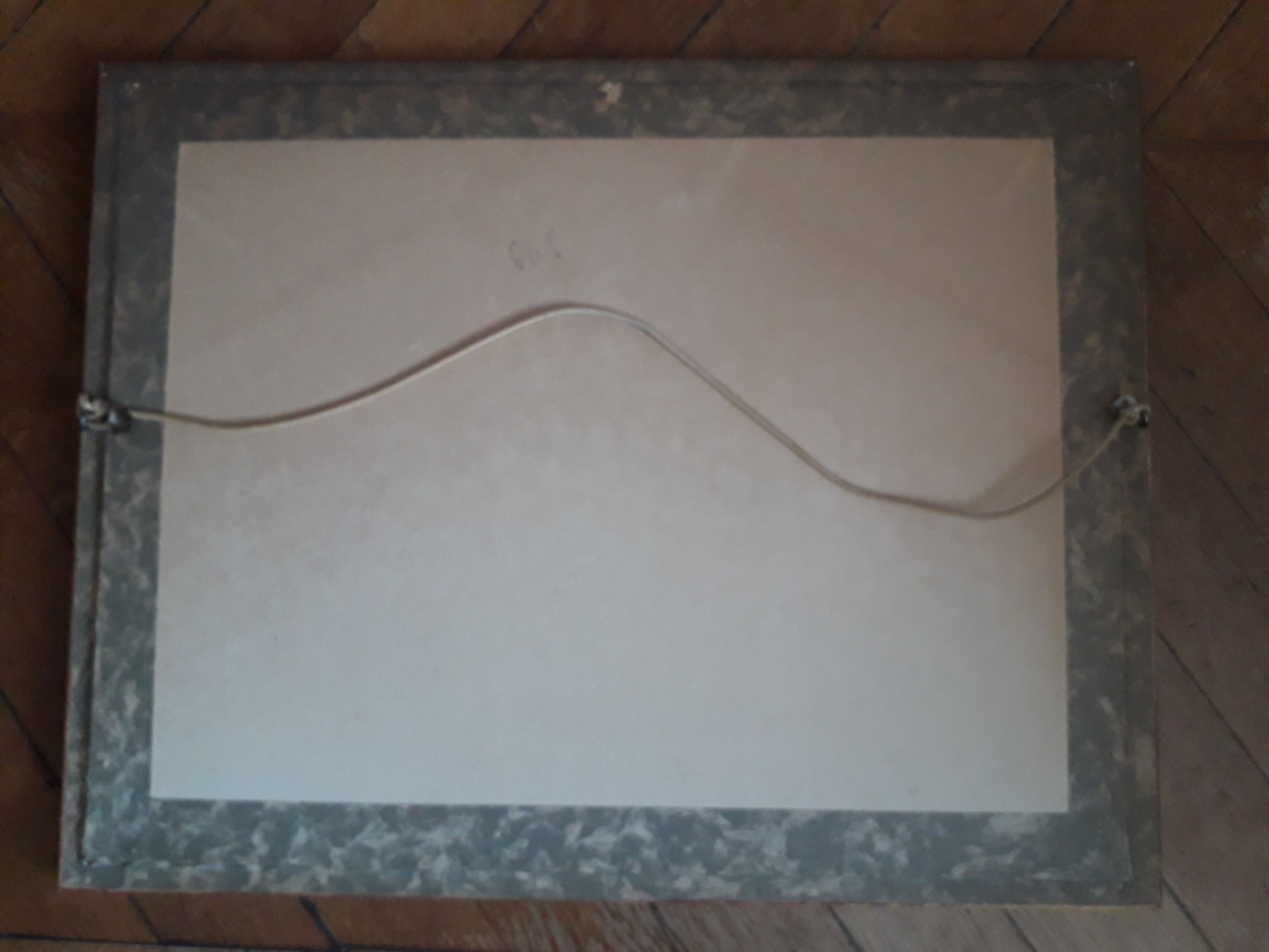 Ancient painting depicting a seascape