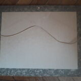 Ancient painting depicting a seascape