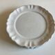 Set de 4 assiettes plates en terre vernissée à godrons moustier 1970