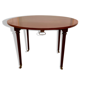 Table pliante en acajou à deux