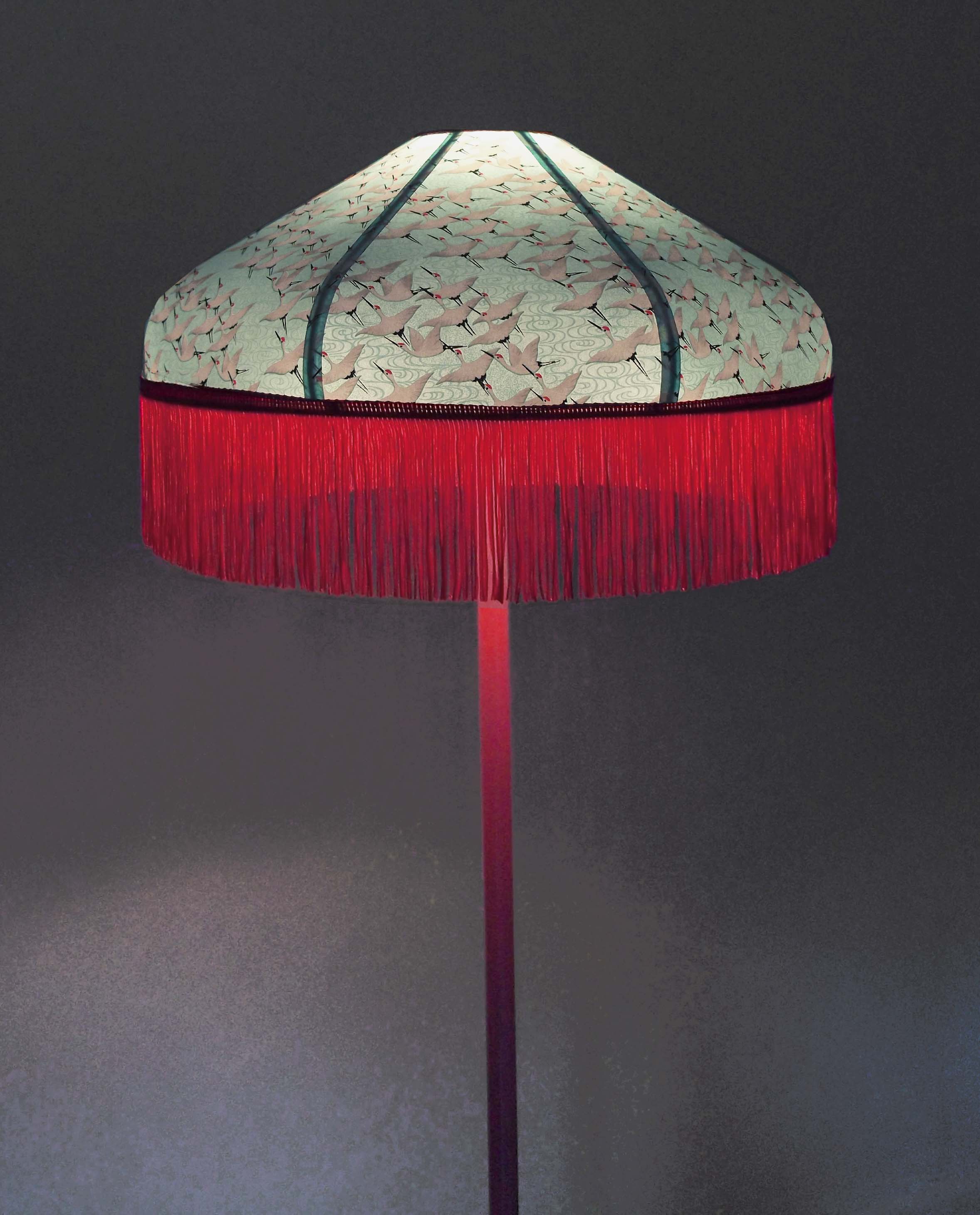 Retro lampshade in Japanese paper