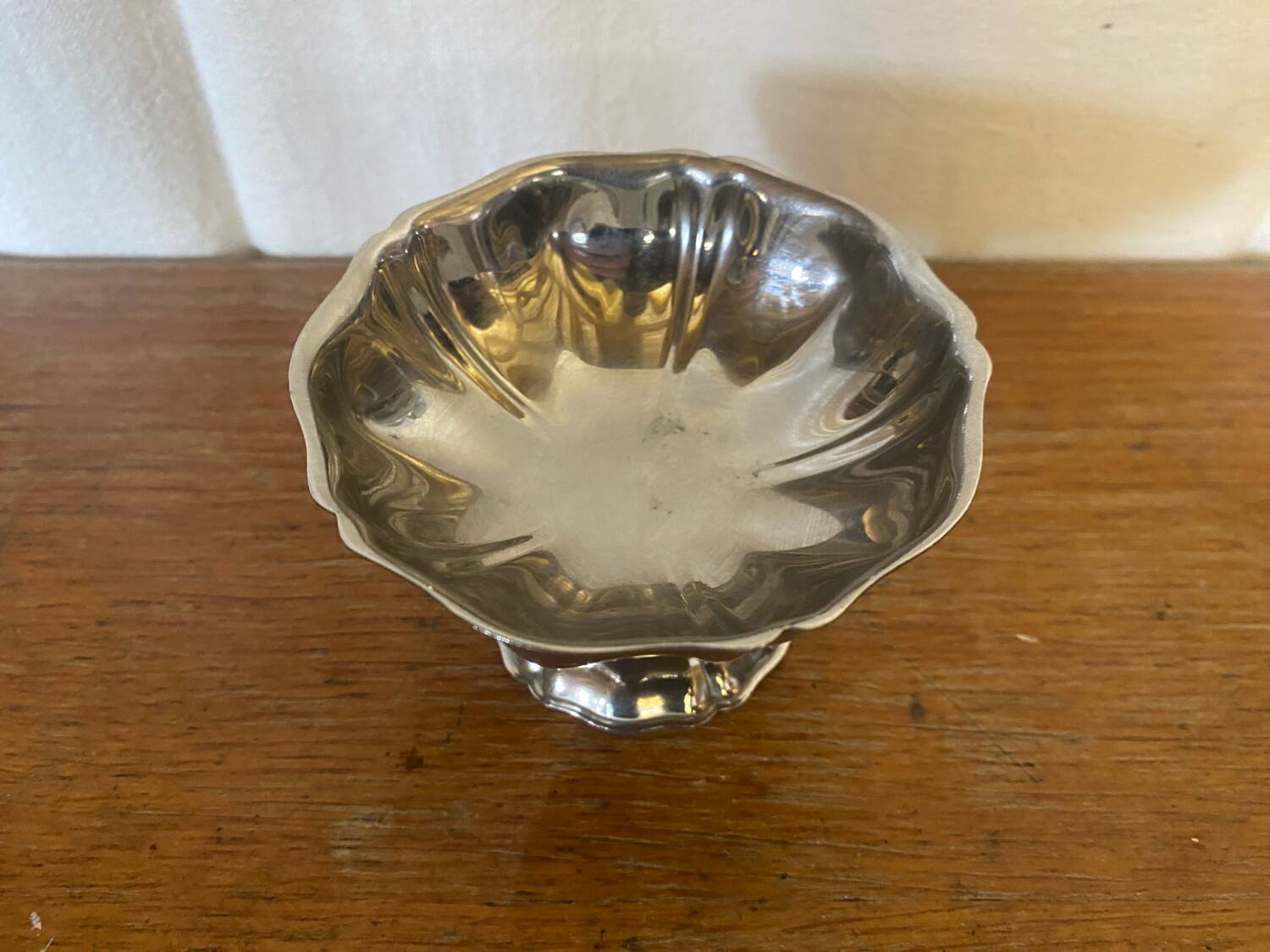 Set of 6 stainless steel ice cream bowls, made in france, vintage