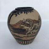 Ciboure Etienne Vilotte sandstone vase