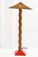 Modernist Rattan Floor Lamp 'Pallete'
