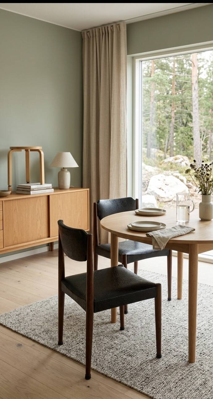 Paire de chaises scandinaves des années 60