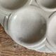 3 assiettes à huîtres Art Déco Digoin Sarreguemines