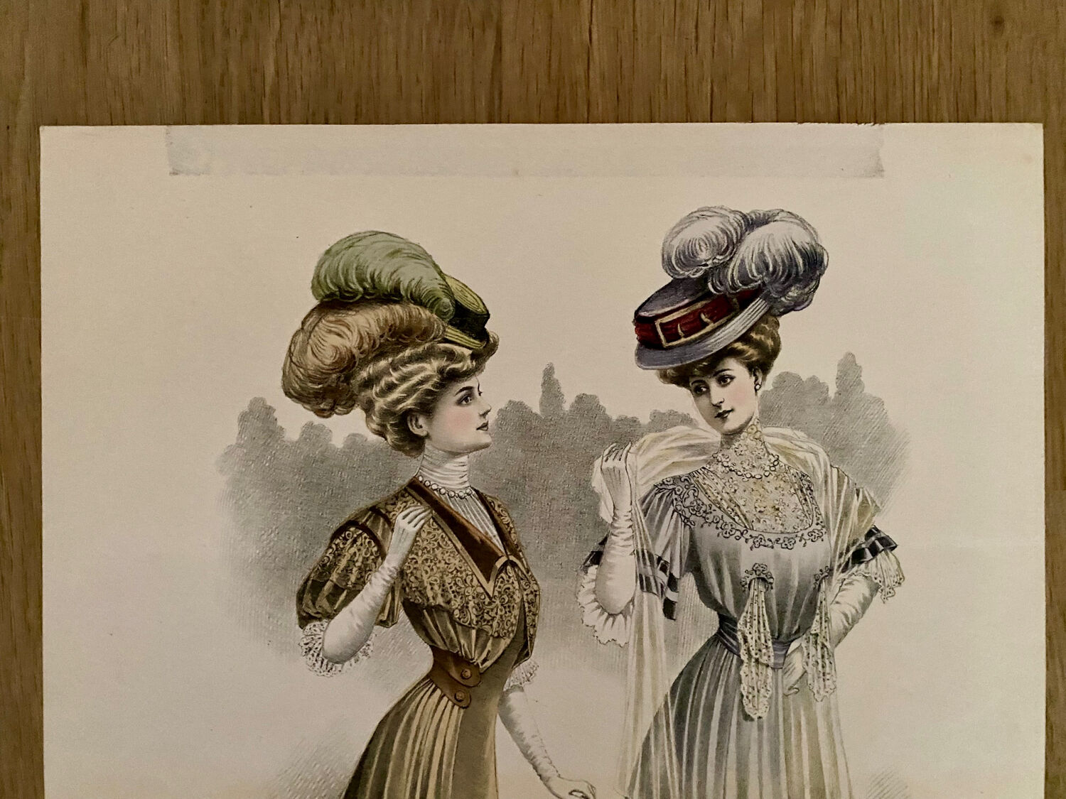 3 original fashion posters, Le Printemps newspaper, circa 1900