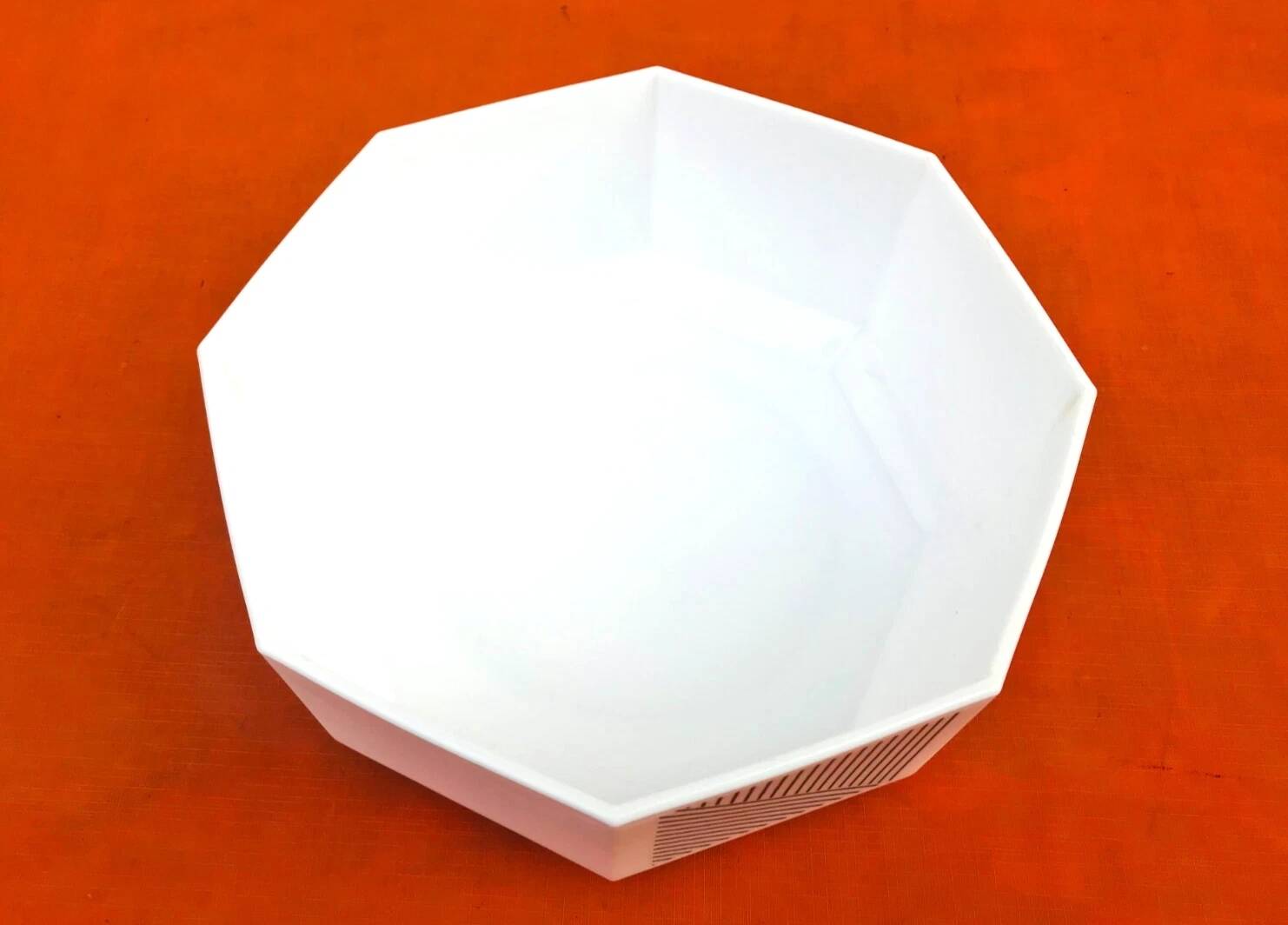 Large salad bowl. Opaline glass France.