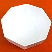 Large salad bowl. Opaline glass France.
