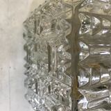 Vintage glass square wall lamp