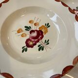 Set of 5 "Agen" soup plates by Longchamp