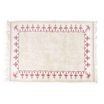 Oushak Handknotted Beige Rug-3600